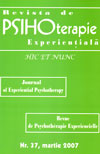 (A) Revista de psihoterapie experientiala (Nr. 37, Martie 2007) - Autori multipli 