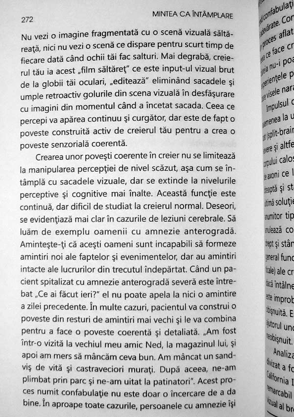Mintea ca intamplare: cum ne-a oferit evolutia creierului iubirea, memoria, visele si pe Dumnezeu - David J. Linden