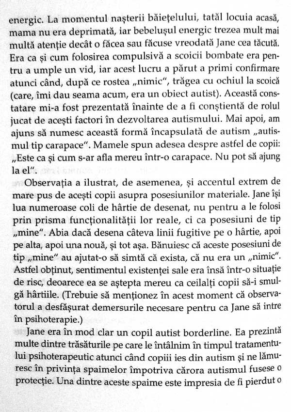 Carapacea protectoare. Functionarea autista la copii si adulti - Frances Tustin