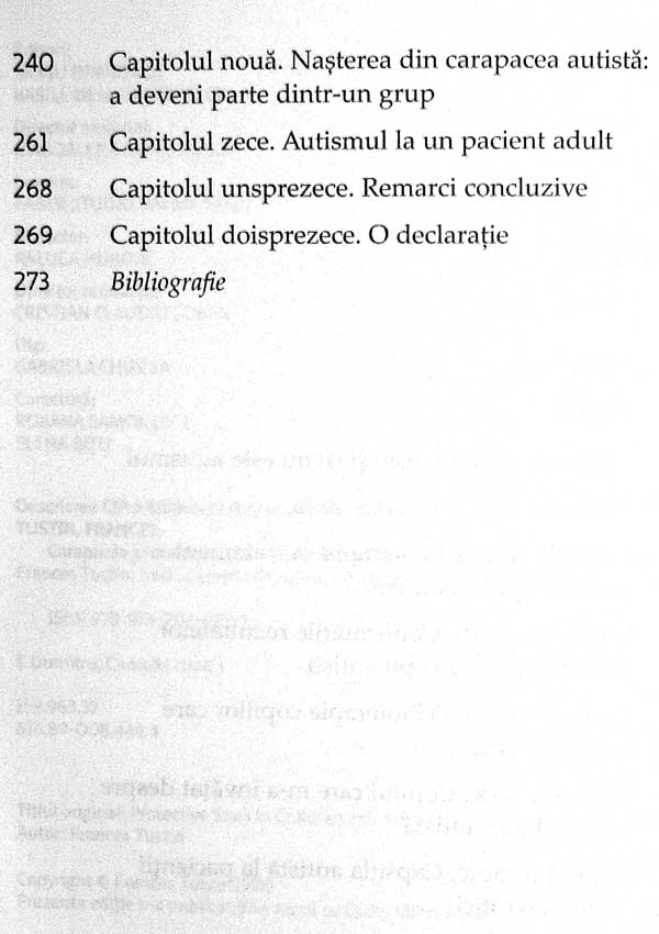 Carapacea protectoare. Functionarea autista la copii si adulti - Frances Tustin