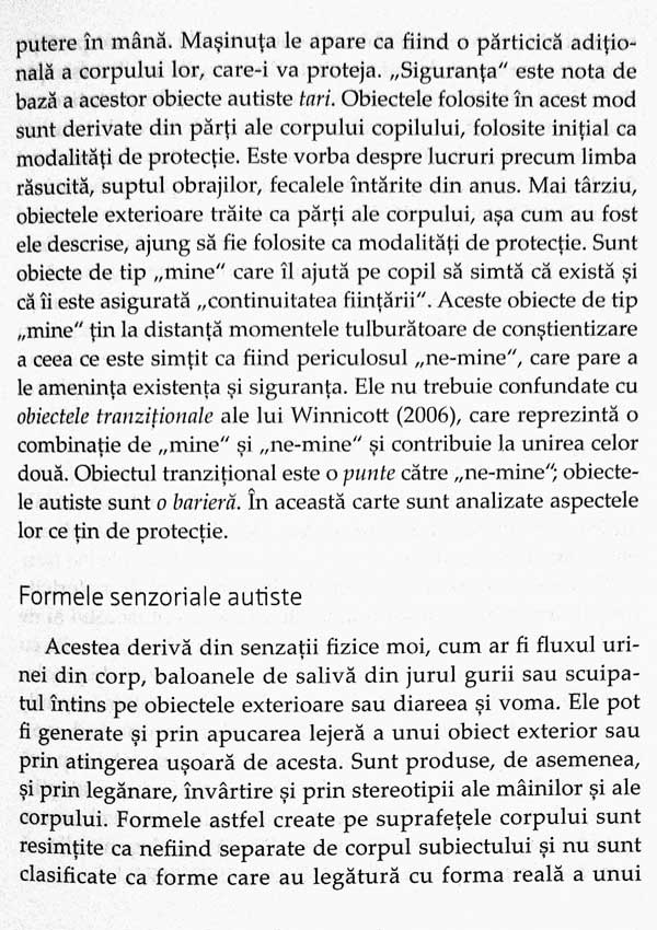 Carapacea protectoare. Functionarea autista la copii si adulti - Frances Tustin