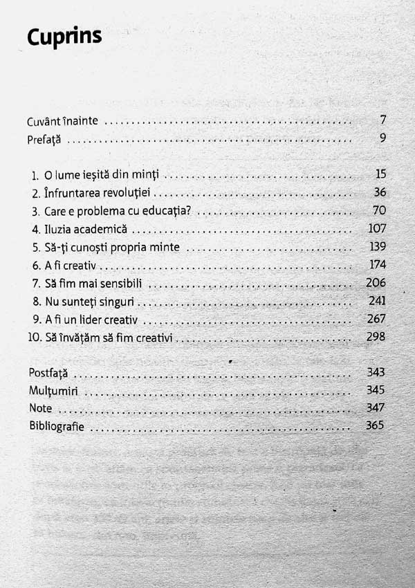 O lume iesita din minti. Revolutia creativa a educatiei - Ken Robinson