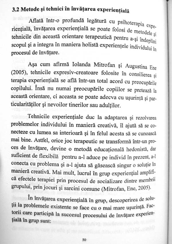Invatarea experientiala prin dramaterapie - Iolanda Mitrofan