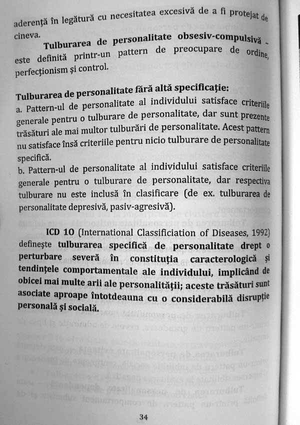 Tulburarile de personalitate (in clinica si cotidian) - Sorina Daniela Dumitrache
