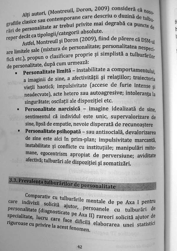 Tulburarile de personalitate (in clinica si cotidian) - Sorina Daniela Dumitrache