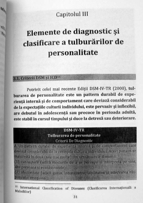 Tulburarile de personalitate (in clinica si cotidian) - Sorina Daniela Dumitrache