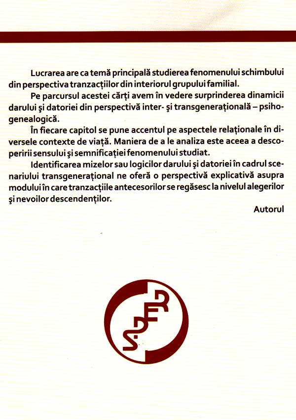 Metamorfozele Generozitatii. Experienta relationala, intre dar si datorie - Alin Sebastian Godeanu