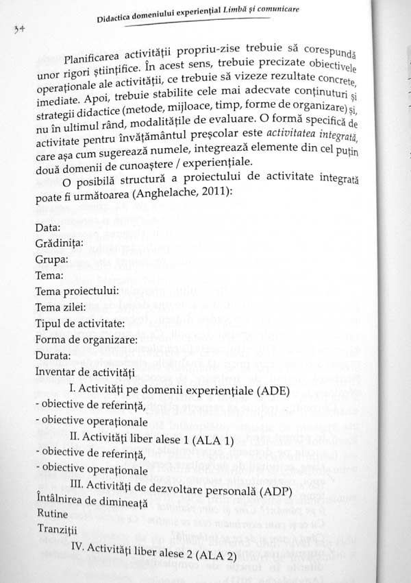 Didactica domeniului experiential. Limba si comunicare - Mariana Norel