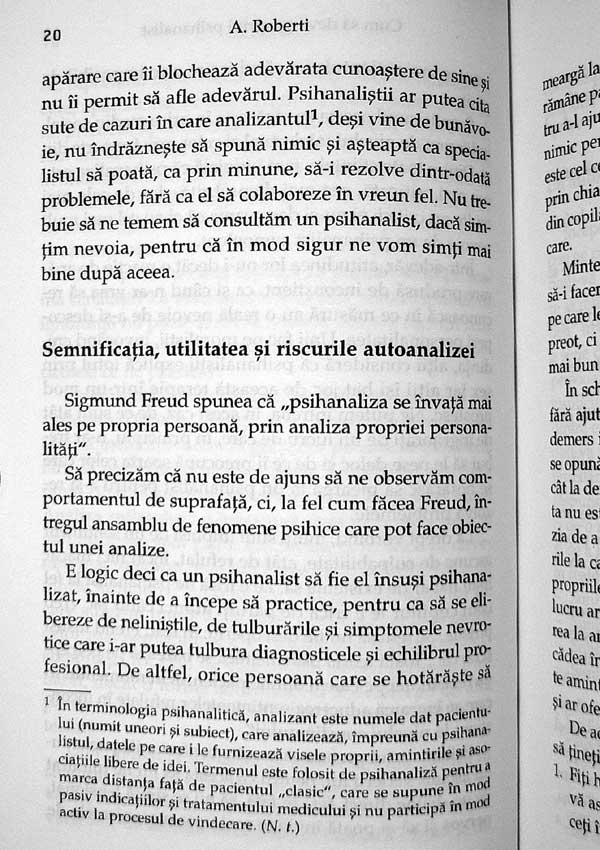Cum sa te psihanalizezi singur - Andree Roberti