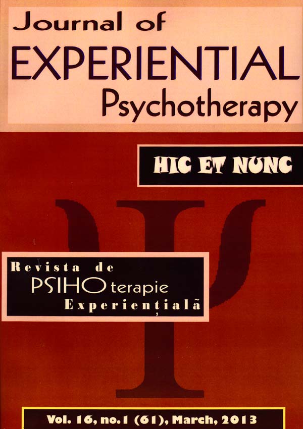 Revista de psihoterapie experientiala (Nr. 1, Martie 2013) - Autori multipli 