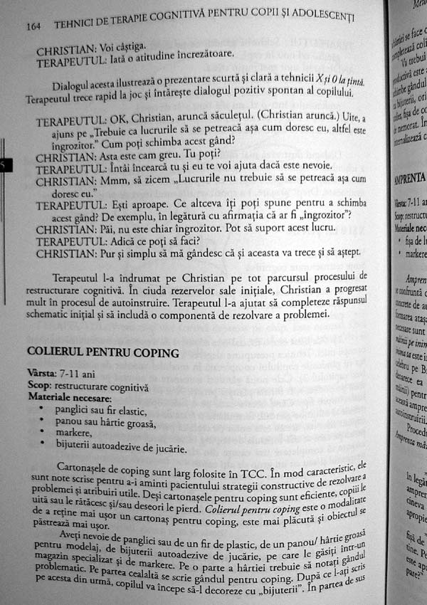 Tehnici de terapie cognitiva pentru copii si adolescenti - Robert D. Friedberg