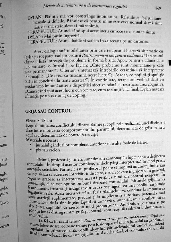 Tehnici de terapie cognitiva pentru copii si adolescenti - Robert D. Friedberg