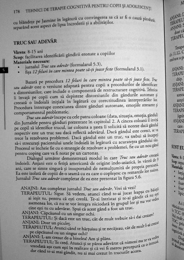 Tehnici de terapie cognitiva pentru copii si adolescenti - Robert D. Friedberg