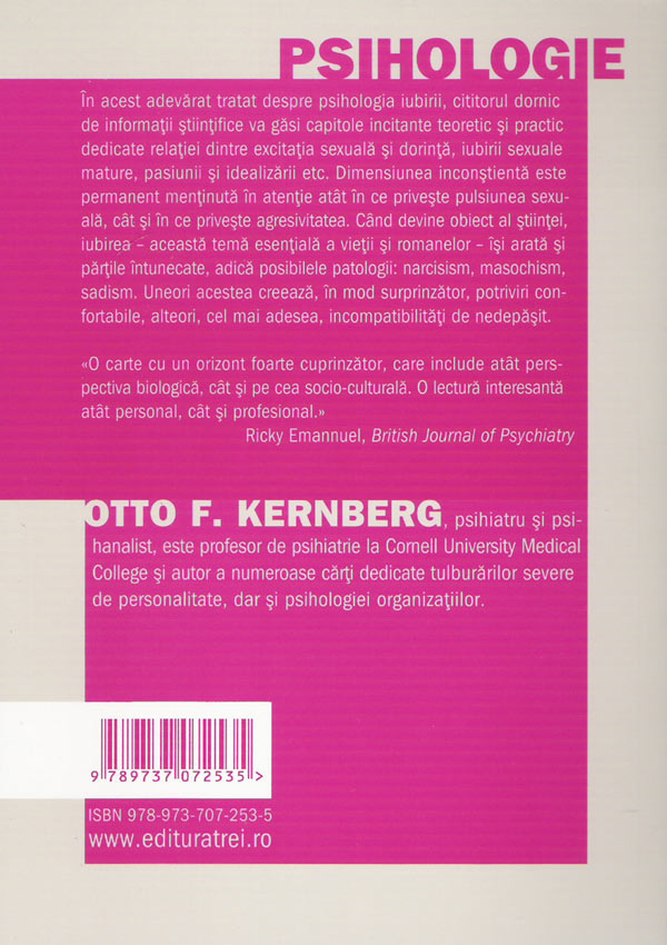 Relatii de iubire. Normalitate si patologie - Otto F. Kernberg