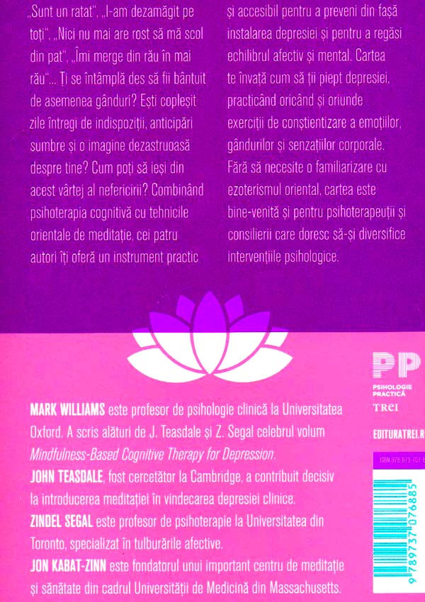 Exercitii de meditatie pentru depasirea depresiei - Mark Williams