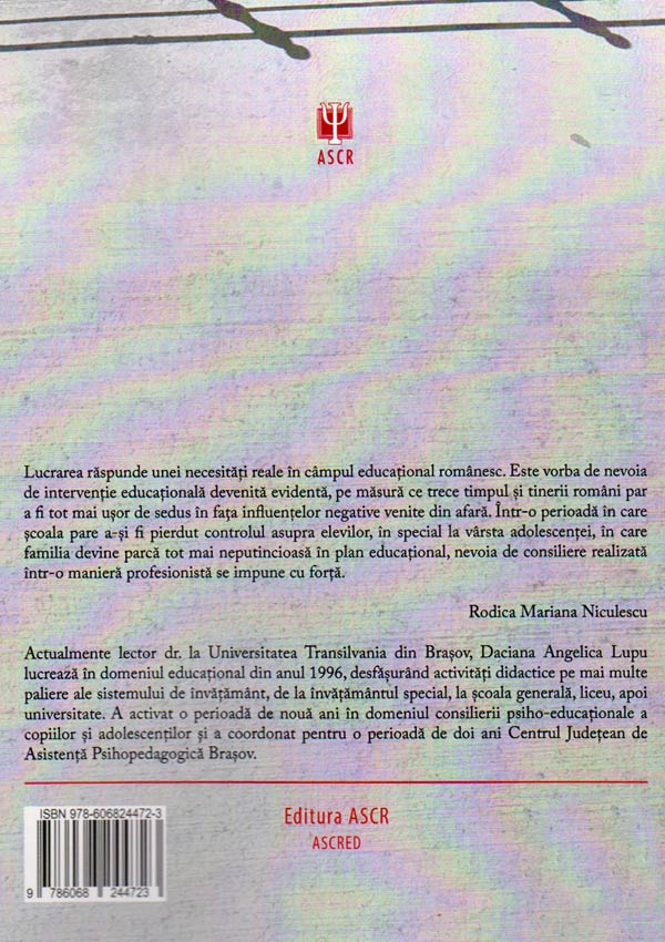 Activitatile de consiliere. Reusita si stima de sine in viata preadolescentilor - Daciana Angelica Lupu