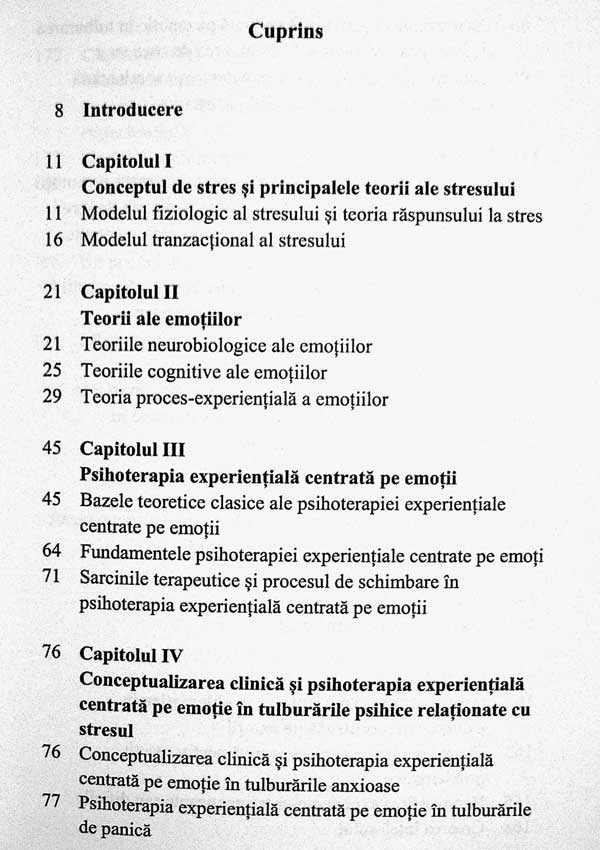 Managementul stresului. Aplicatii ale psihoterapiei experientiale centrate pe emotii - Geanina Cucu-Ciuhan
