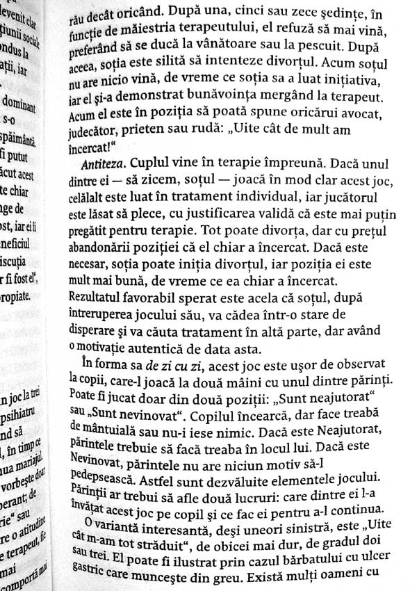 Jocurile noastre de toate zilele. Psihologia relatiilor umane - Eric Berne