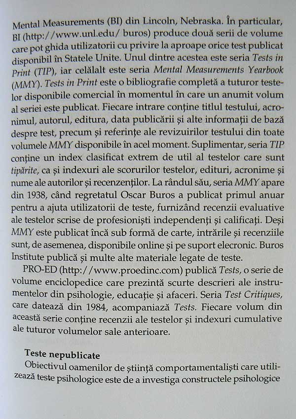 Testarea psihologica - Aspecte esentiale ale testarii psihologice - Susana Urbina