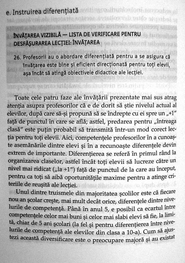 Invatarea vizibila. Ghid pentru profesori - John Hattie