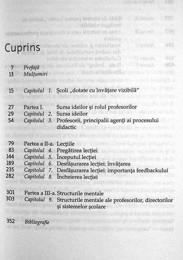 Invatarea vizibila. Ghid pentru profesori - John Hattie