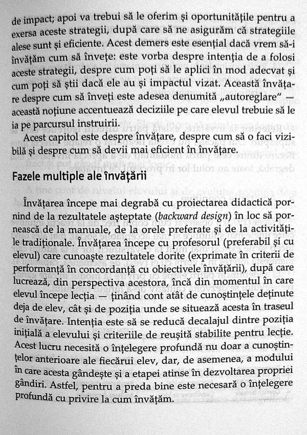 Invatarea vizibila. Ghid pentru profesori - John Hattie