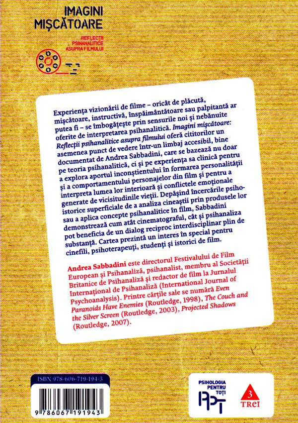 Imagini miscatoare. Reflectii psihanalitice asupra filmului - Andrea Sabbadini