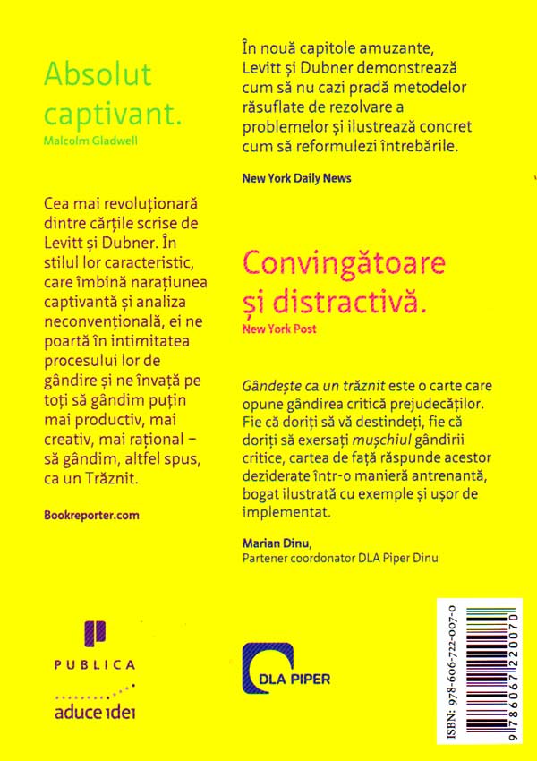 Gandeste ca un traznit - Steven D. Levitt