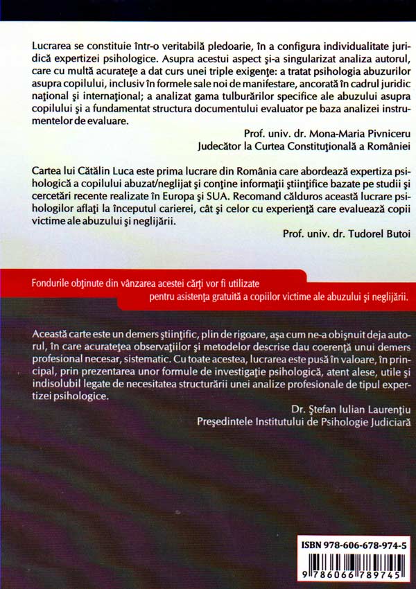 Expertiza psihologica a copilului abuzat/neglijat - Catalin Luca