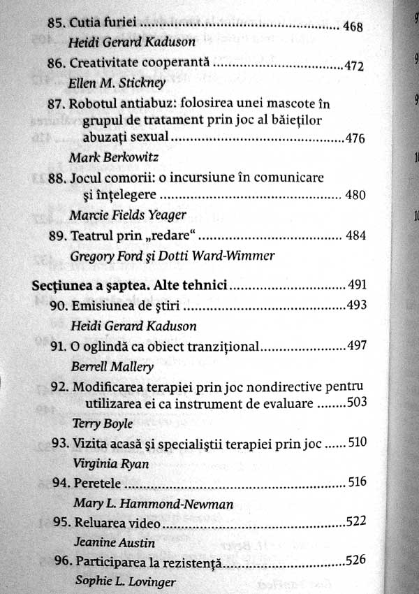 101 tehnici favorite ale terapiei prin joc - Heidi Gerard Kaduson