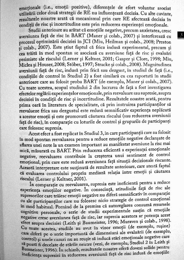 Diferente individuale in emotie si decizie. Implicatii pentru psihologia economica - Renata Melinda Heilman