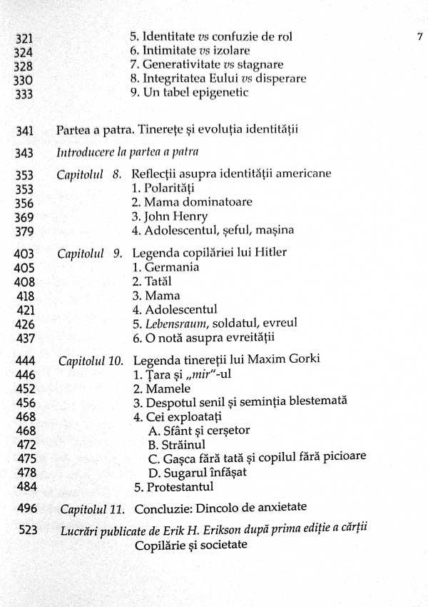Copilarie si societate - Erik H. Erikson