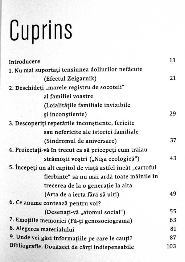 Exercitii practice de psihogenealogie - Anne Ancelin Schutzenberger