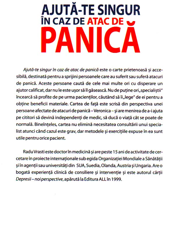 Ajuta-te singur in caz de atac de panica - Radu Vrasti
