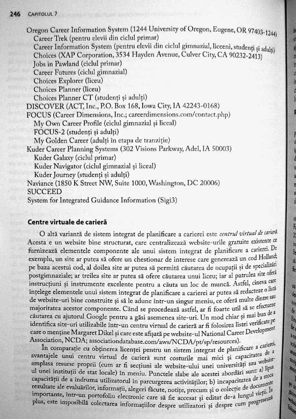 Interventii in dezvoltarea carierei in secolul 21 - Spencer G. Niles