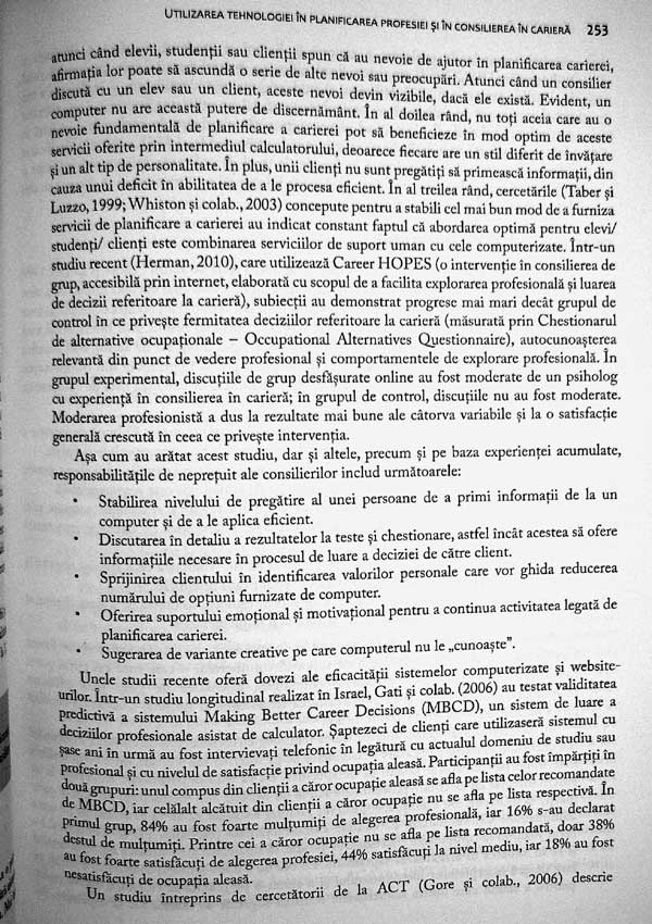 Interventii in dezvoltarea carierei in secolul 21 - Spencer G. Niles