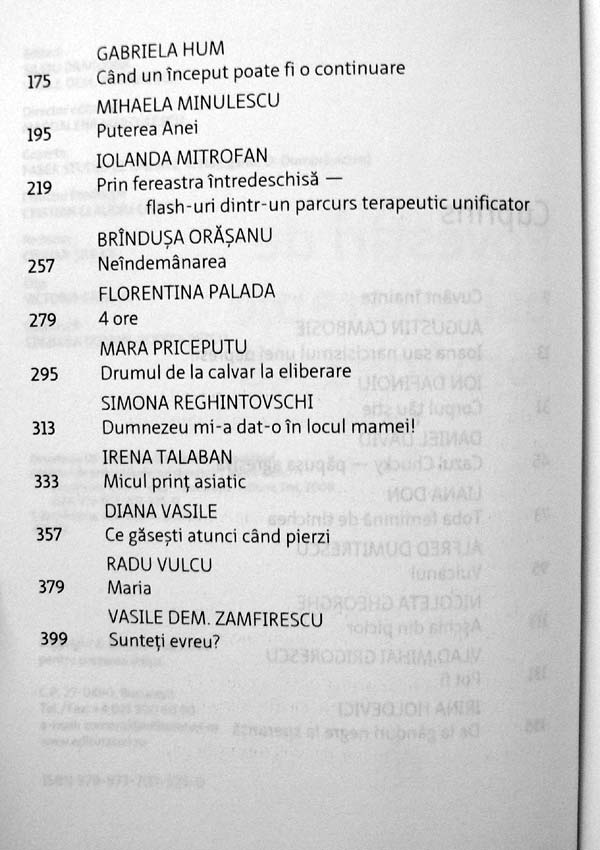 Povestiri de psihoterapie romaneasca. 19 cazuri inedite - Autori multipli 