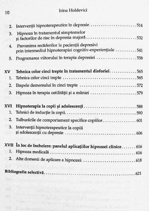 Hipnoza clinica - Irina Holdevici