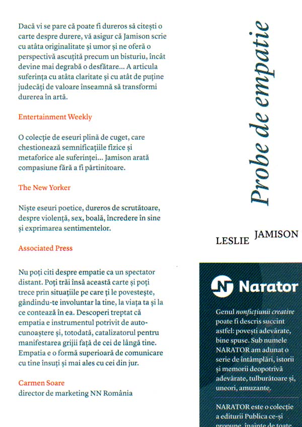 Probe de empatie - Leslie Jamison