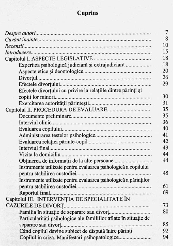 Evaluare, expertiza, interventie psihologica in situatii de divort - Armand Veleanovici