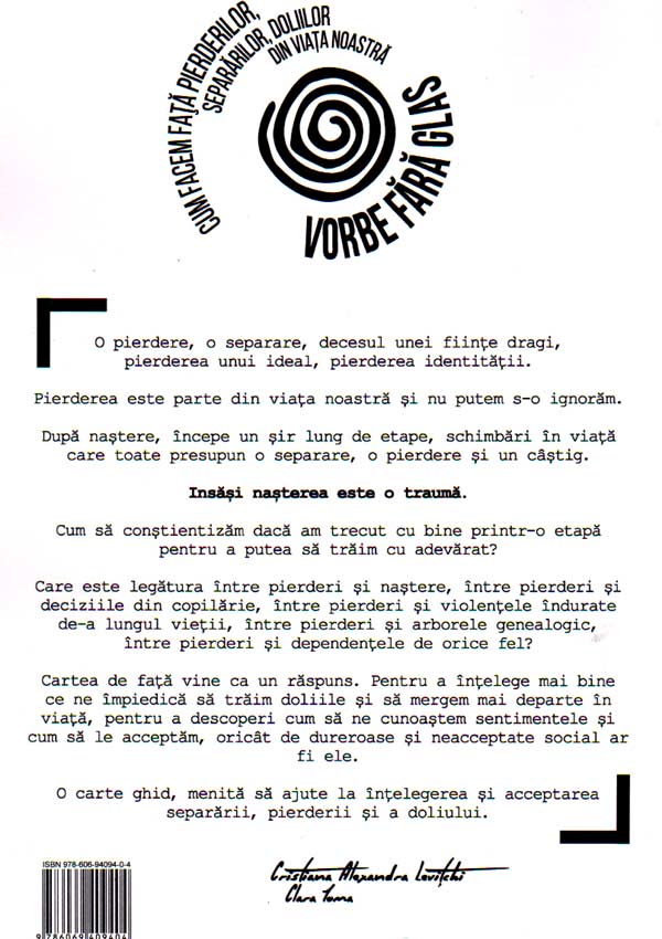 Vorbe fara glas. Cum facem fata pierderilor, separarilor, doliilor din viata noastra - Cristiana Alexandra Levitchi