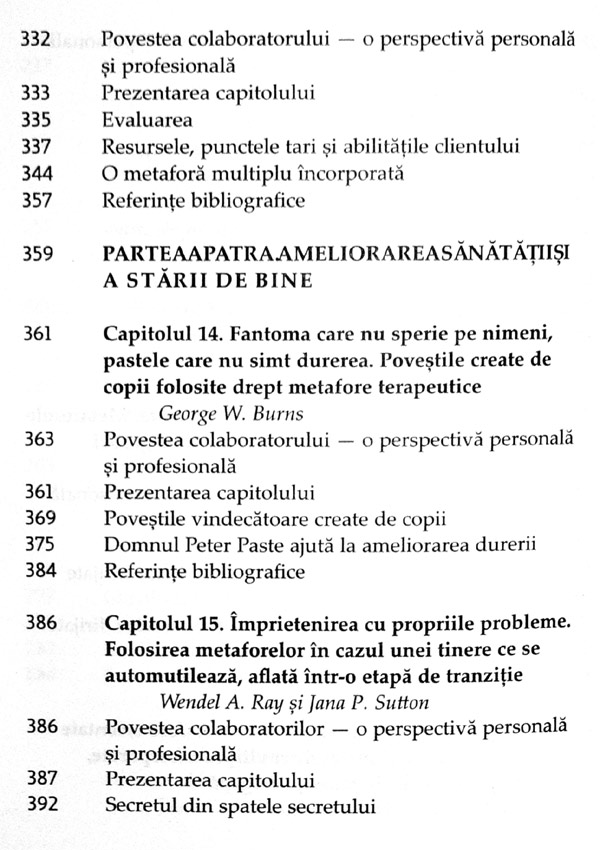 Vindecarea prin povesti. Culegere de cazuri destinata folosirii metaforelor terapeutice - George W. Burns