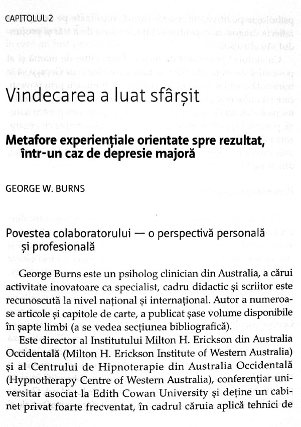 Vindecarea prin povesti. Culegere de cazuri destinata folosirii metaforelor terapeutice - George W. Burns