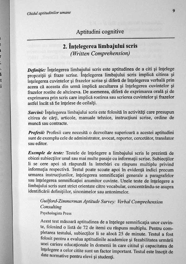 Ghidul aptitudinilor umane - Edwin A. Fleishman