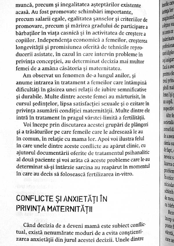 Reproducerea asistata. Aspecte inconstiente - Mali Mann