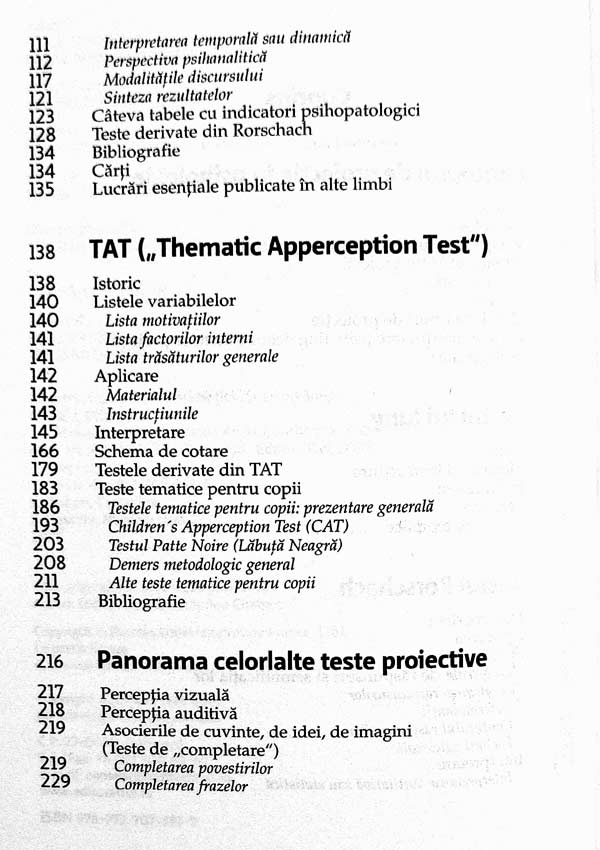 Metodele proiective - Didier Anzieu