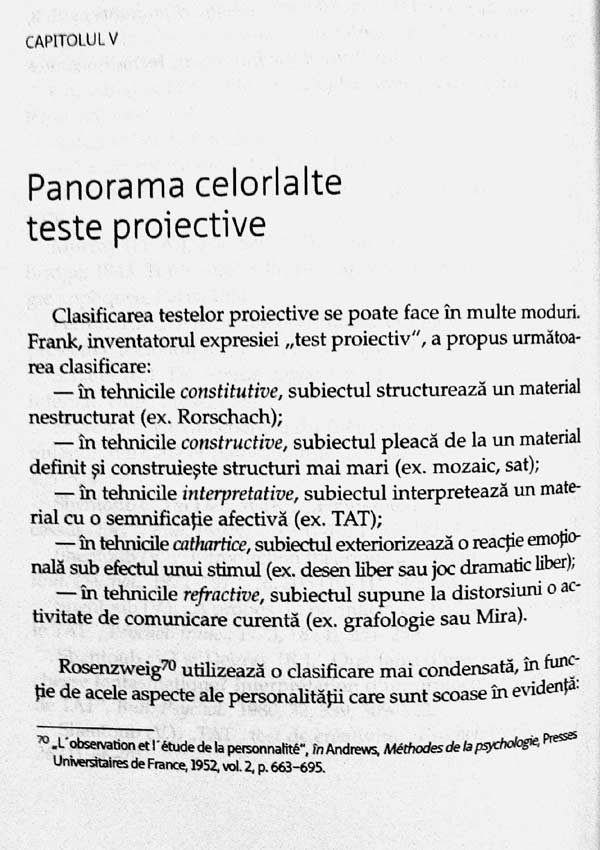 Metodele proiective - Didier Anzieu