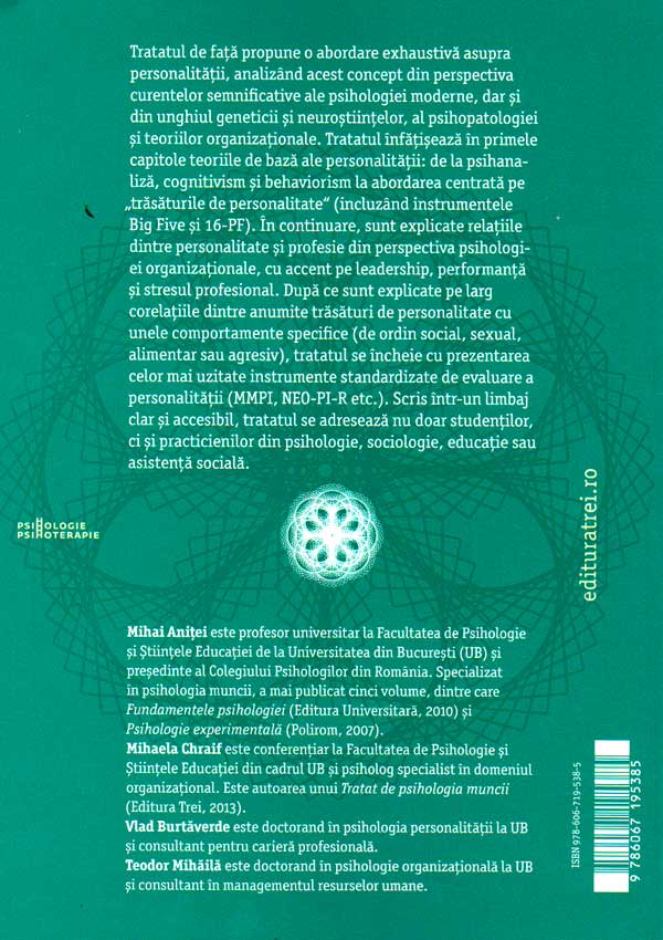 Tratat de psihologia personalitatii - Mihai Anitei