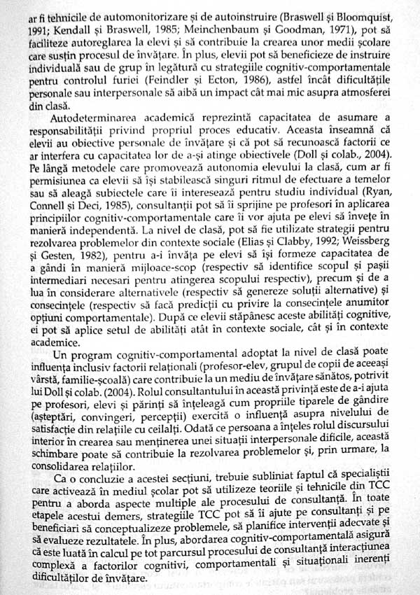 Interventii cognitiv-comportamentale in educatie - Arthur Freeman