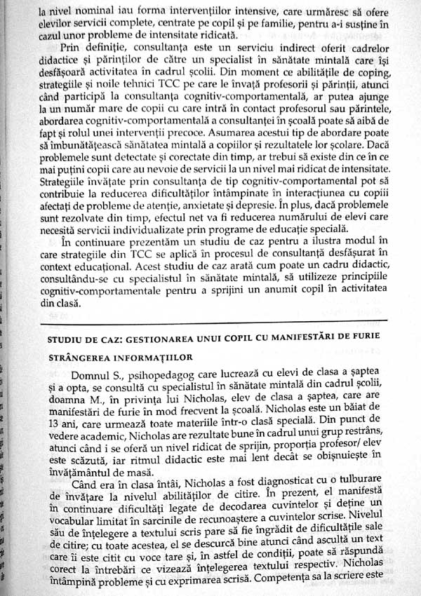 Interventii cognitiv-comportamentale in educatie - Arthur Freeman